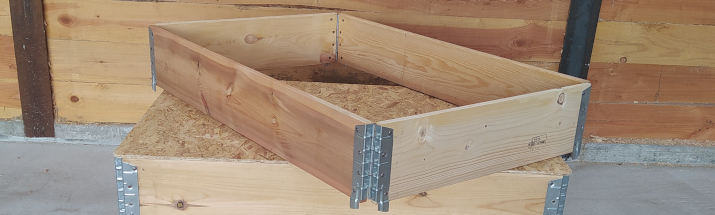 réhausse palettes bois